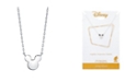 Disney Unwritten Mickey Mouse Necklace in Silver Plate